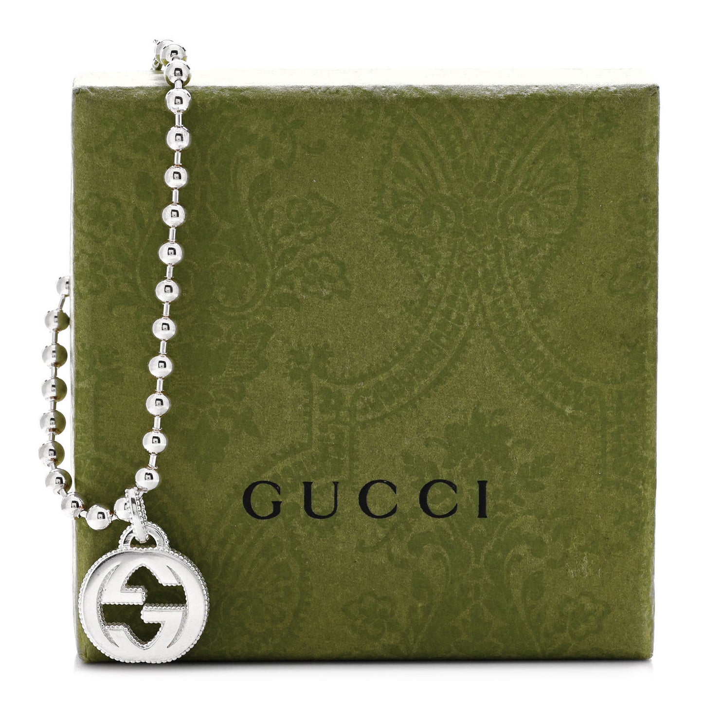 Sterling Silver Interlocking GG Bracelet