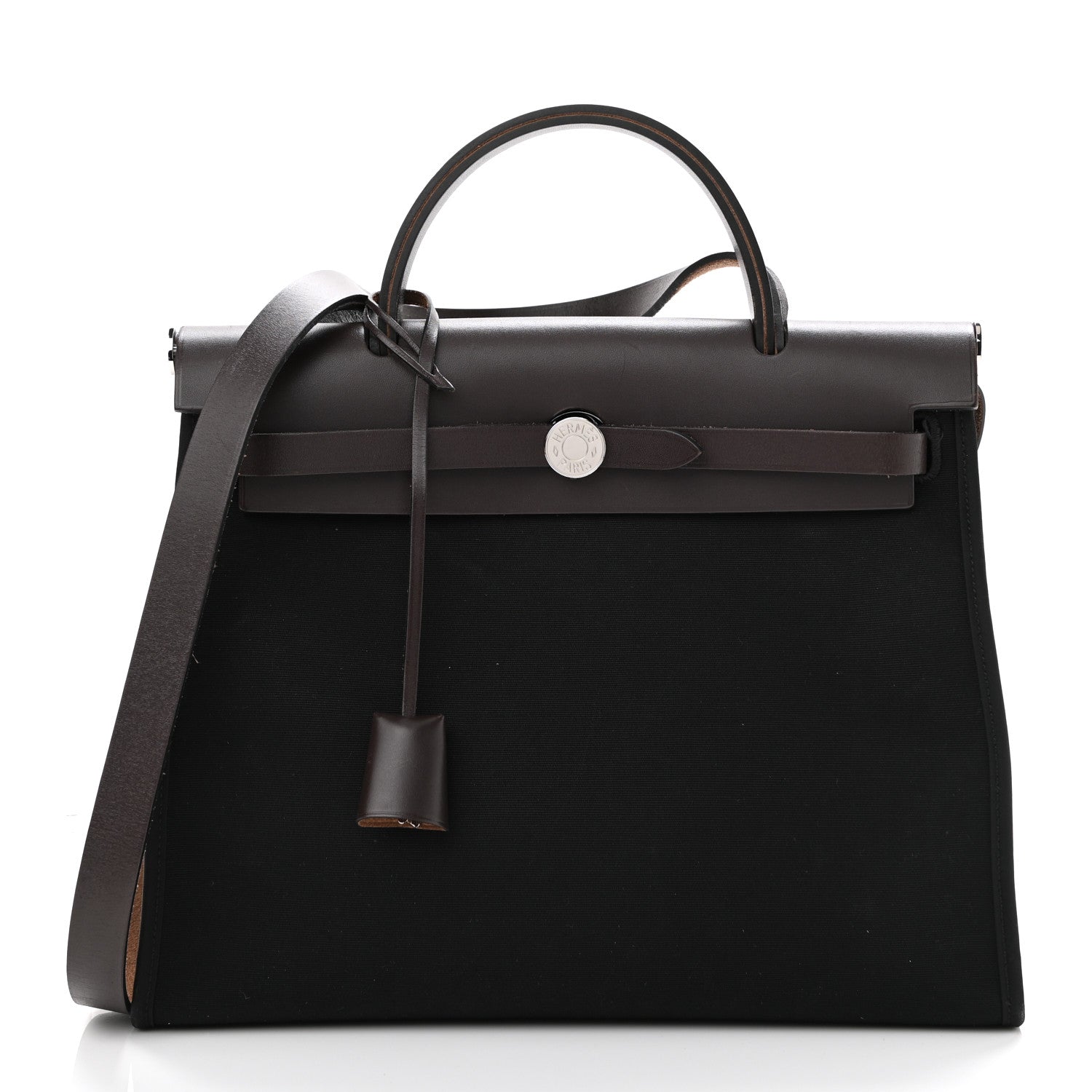 Hermes Toile Vache Hunter Herbag Zip 31 PM Black Ebene 2 of 14