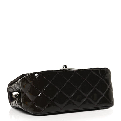 Chanel Patent Quilted Mini Square Flap Purple 3 of 9