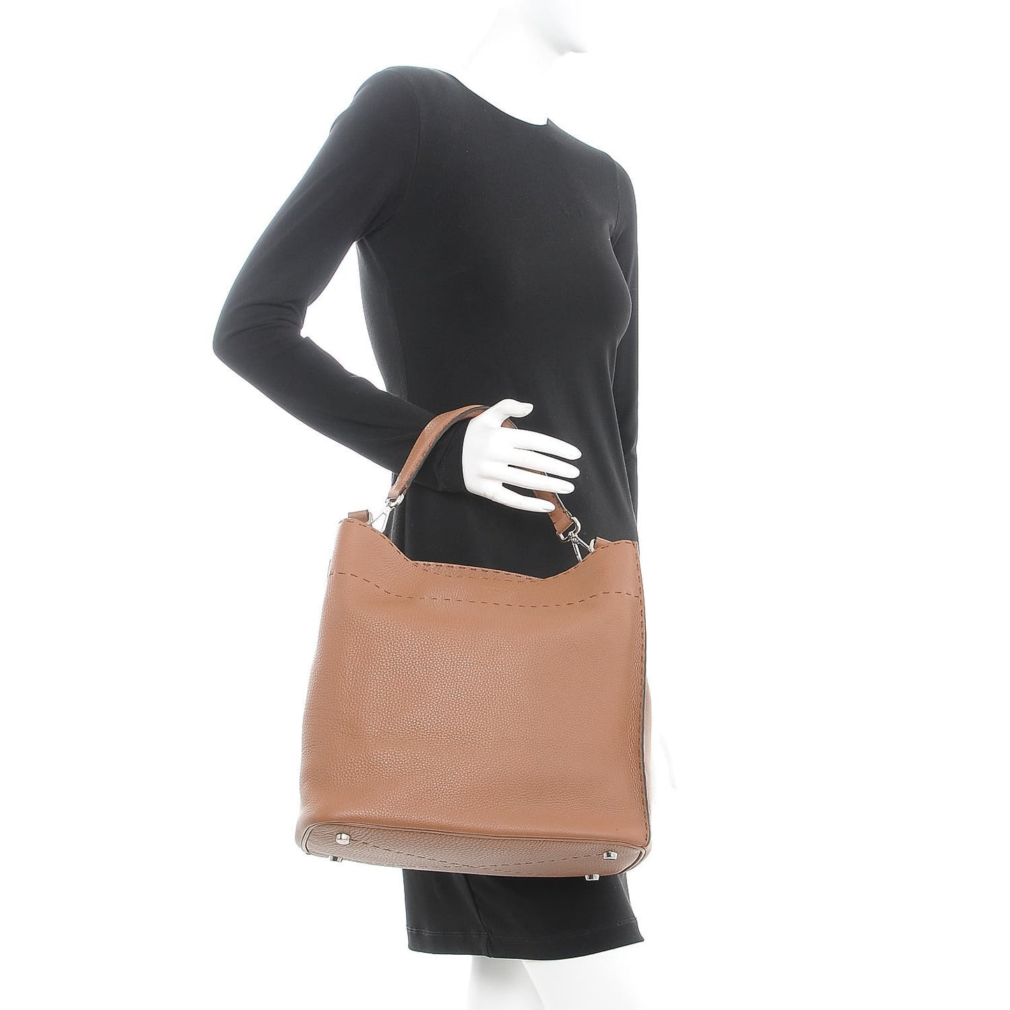 Cuoio Romano Selleria Large Anna Bucket Bag Mou