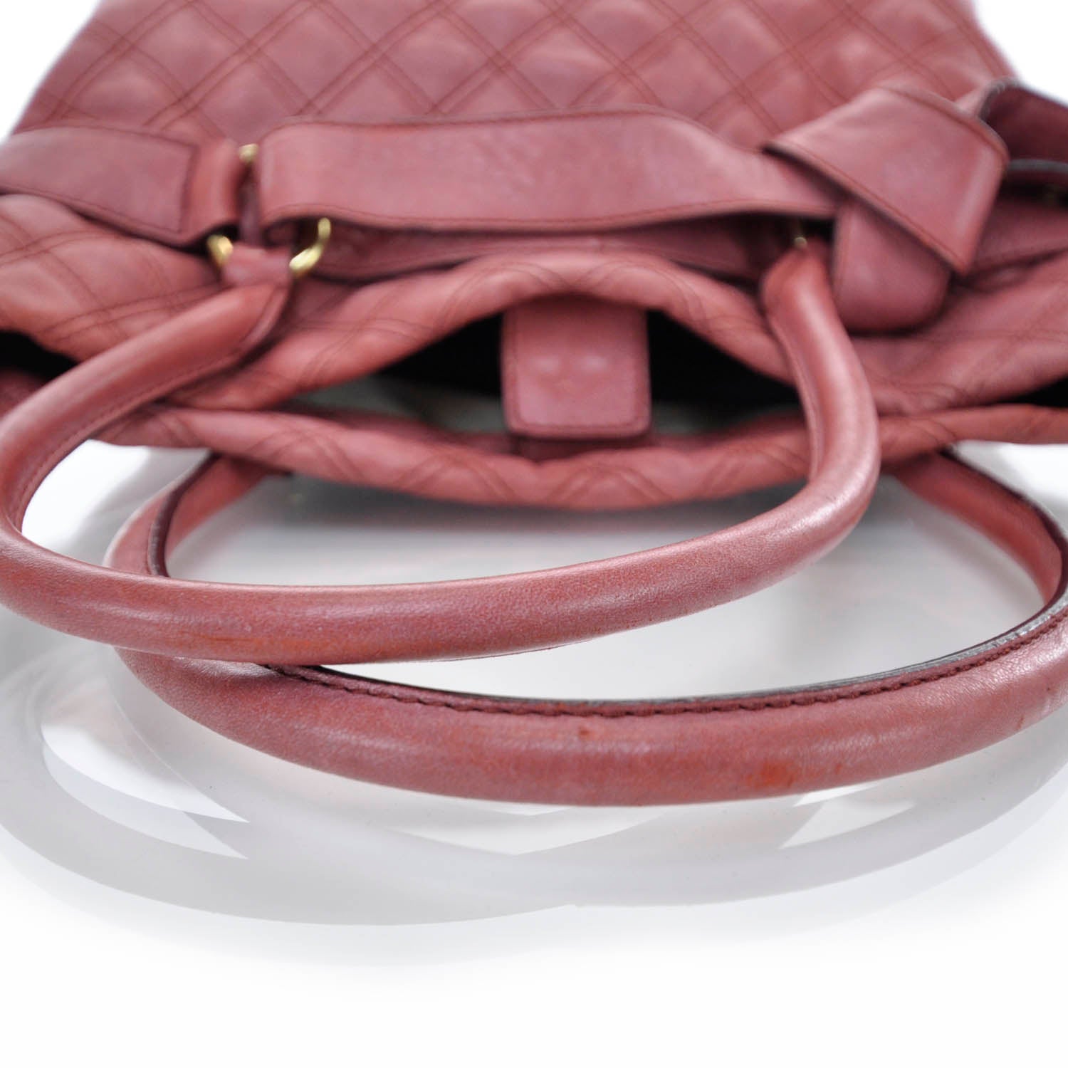 Marc Jacobs Leather Quilted Bruna Tote Raspberry 6 of 10