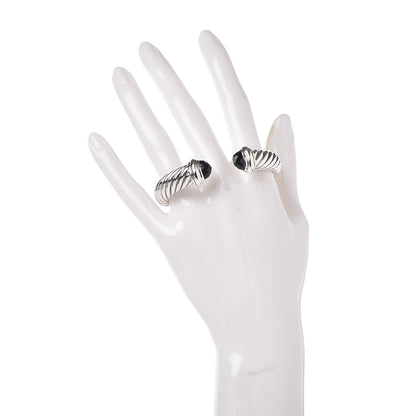 David Yurman Sterling Silver Black Onyx 10mm Waverly Bracelet 2 of 4