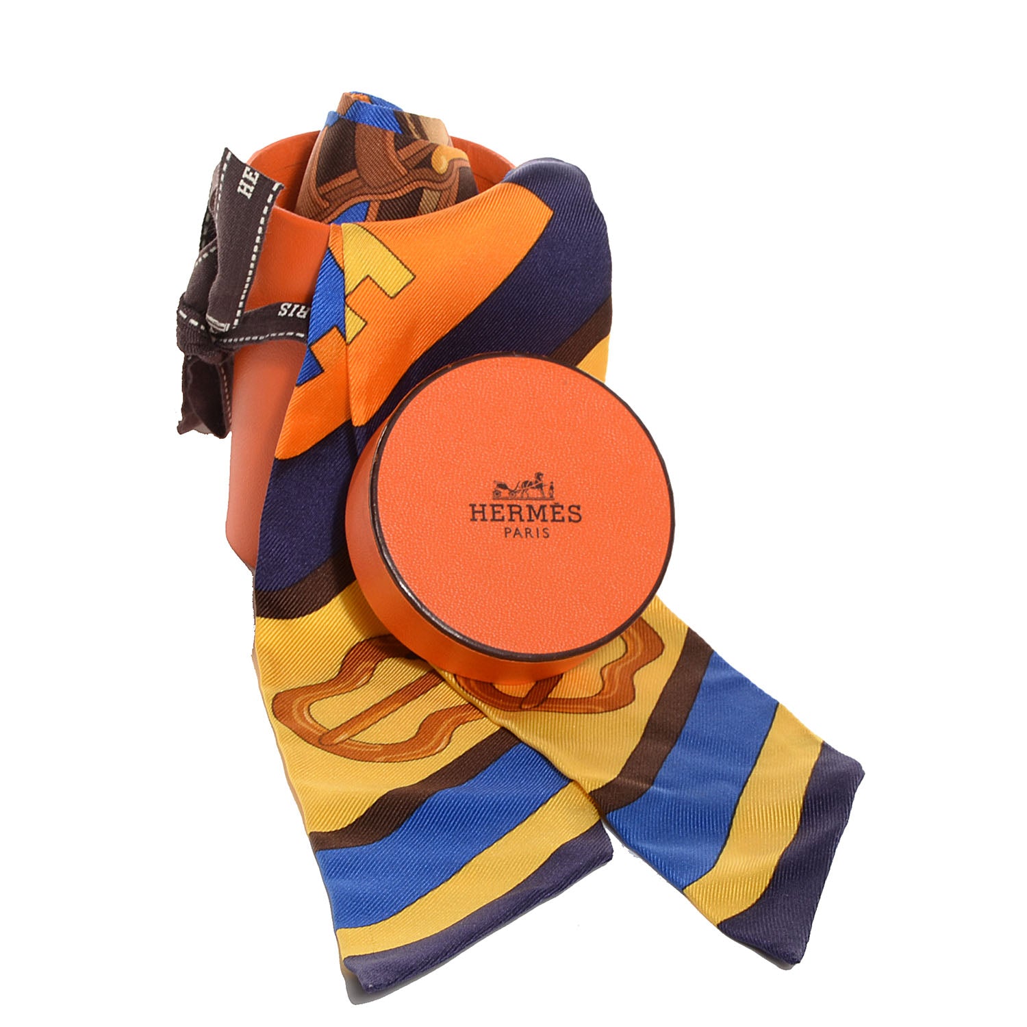 Hermes Silk Coaching Twilly 6 of 6