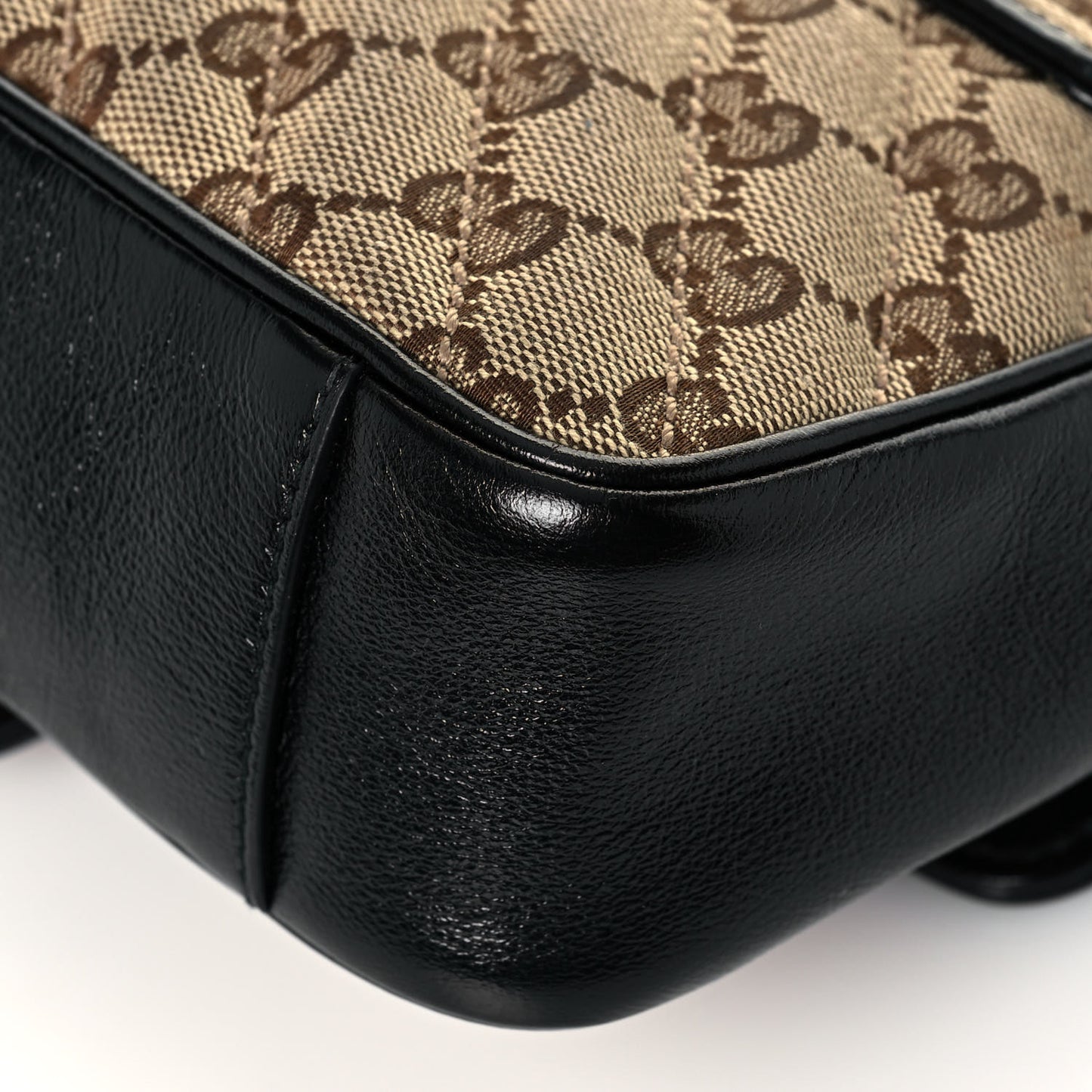 Monogram Matelasse Diagonal Mini GG Marmont Shoulder Bag Beige Black