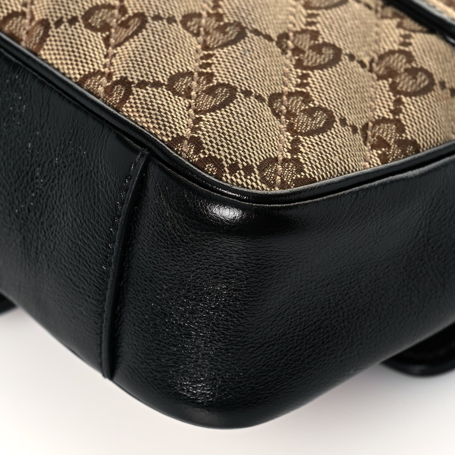 Gucci Monogram Matelasse Diagonal Mini GG Marmont Shoulder Bag Beige Black 12 of 16