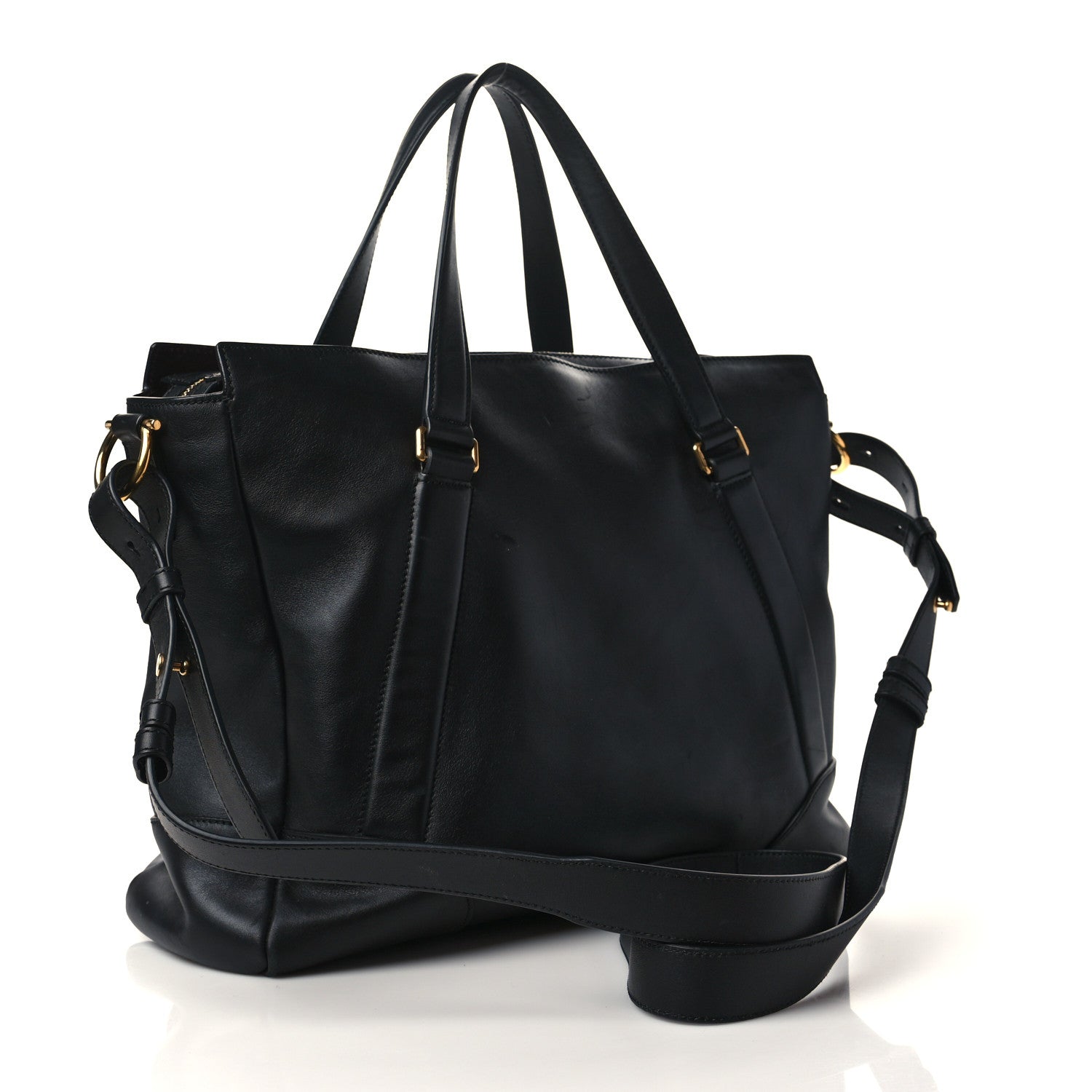 Salvatore Ferragamo Calfskin Tote Black 2 of 8