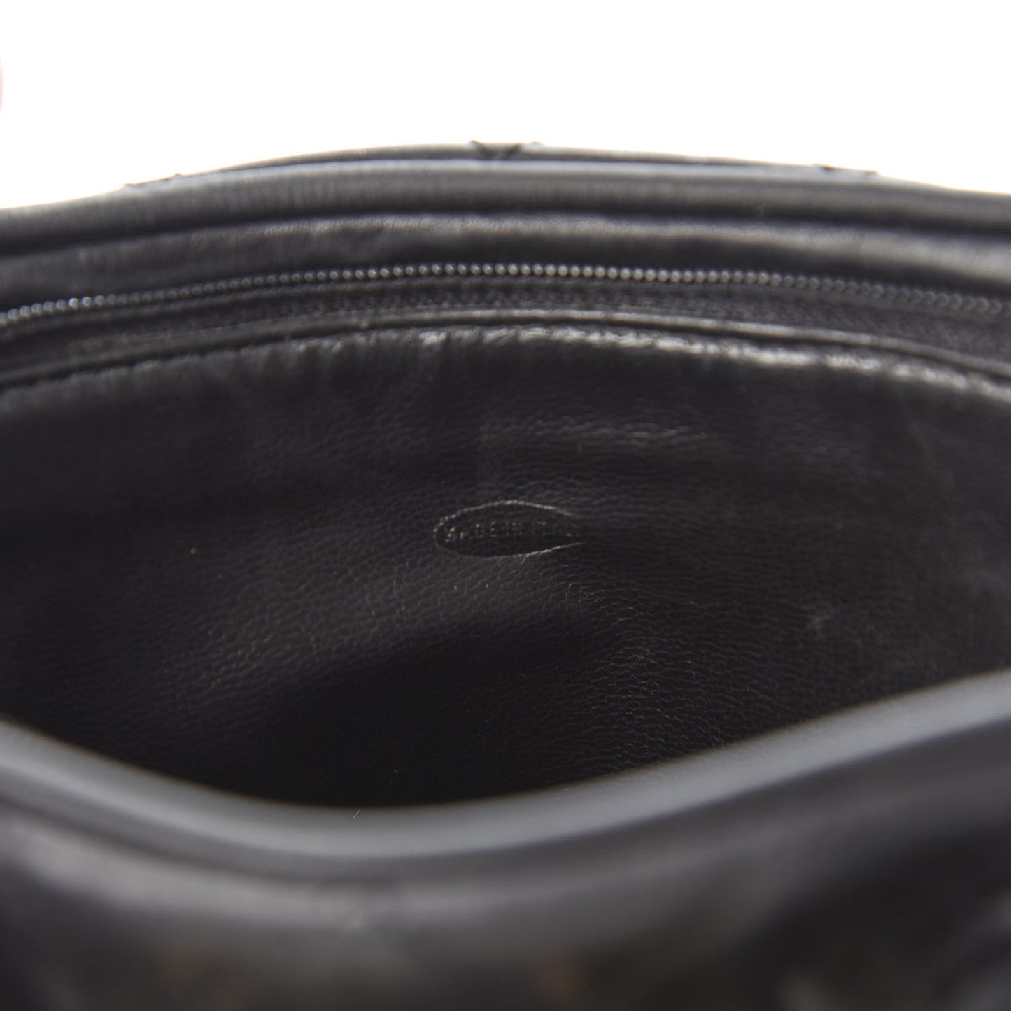 Lambskin Quilted Waist Belt Bag Black