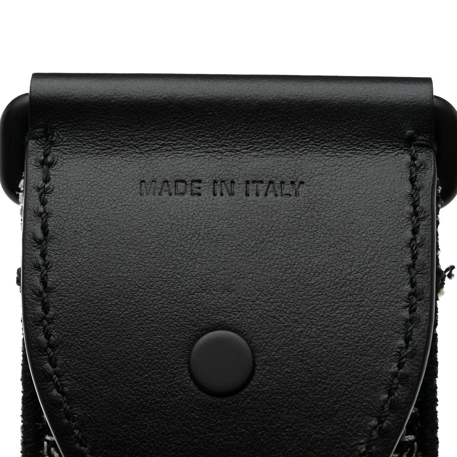 Christian Dior Canvas Embroidered Shoulder Strap Black Ultramatte 3 of 6