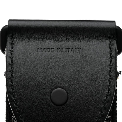 Christian Dior Canvas Embroidered Shoulder Strap Black Ultramatte 3 of 6