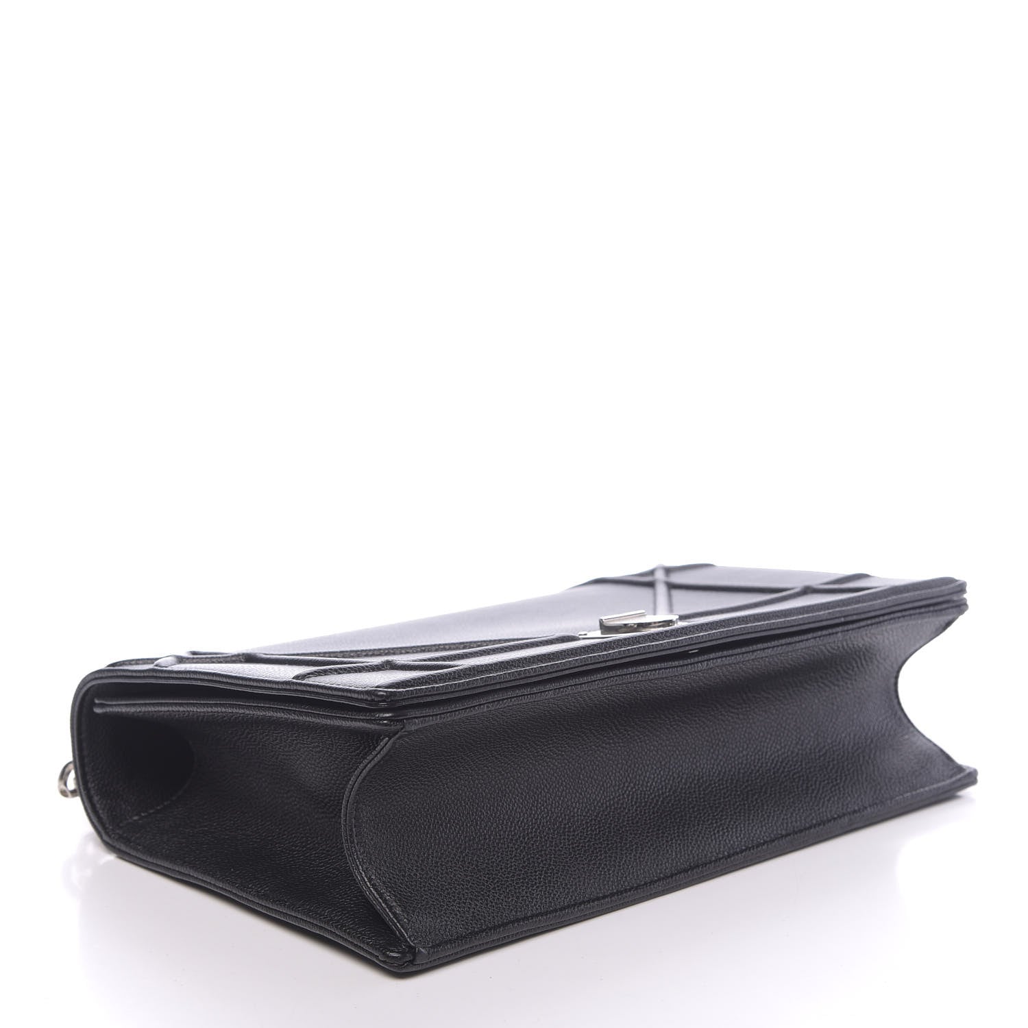 Christian Dior Grained Calfskin Large Diorama Flap Bag Black 4 of 10