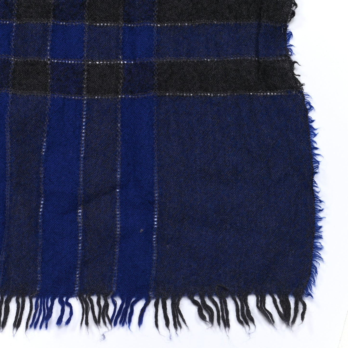 Wool Cashmere Scarf Navy