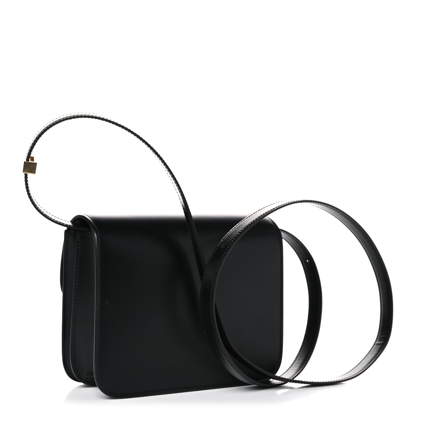 Box Calfskin Teen Classic Box Flap Bag Black