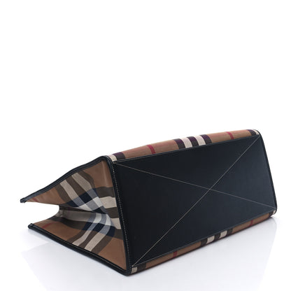 Burberry House Check Denny Check Tote Brown 3 of 9