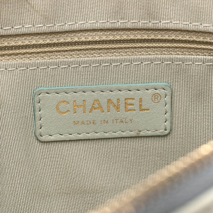 Chanel Goatskin Quilted Waist Bag Green Blue Pink 9 of 18