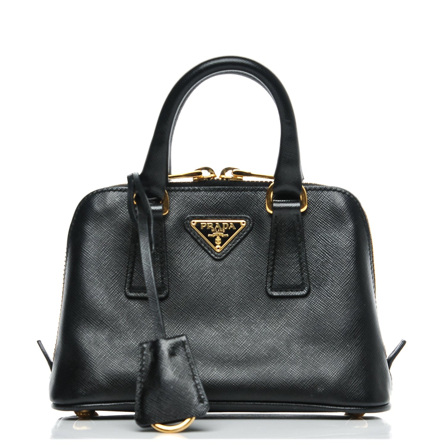 Saffiano Lux Mini Promenade Tote Black