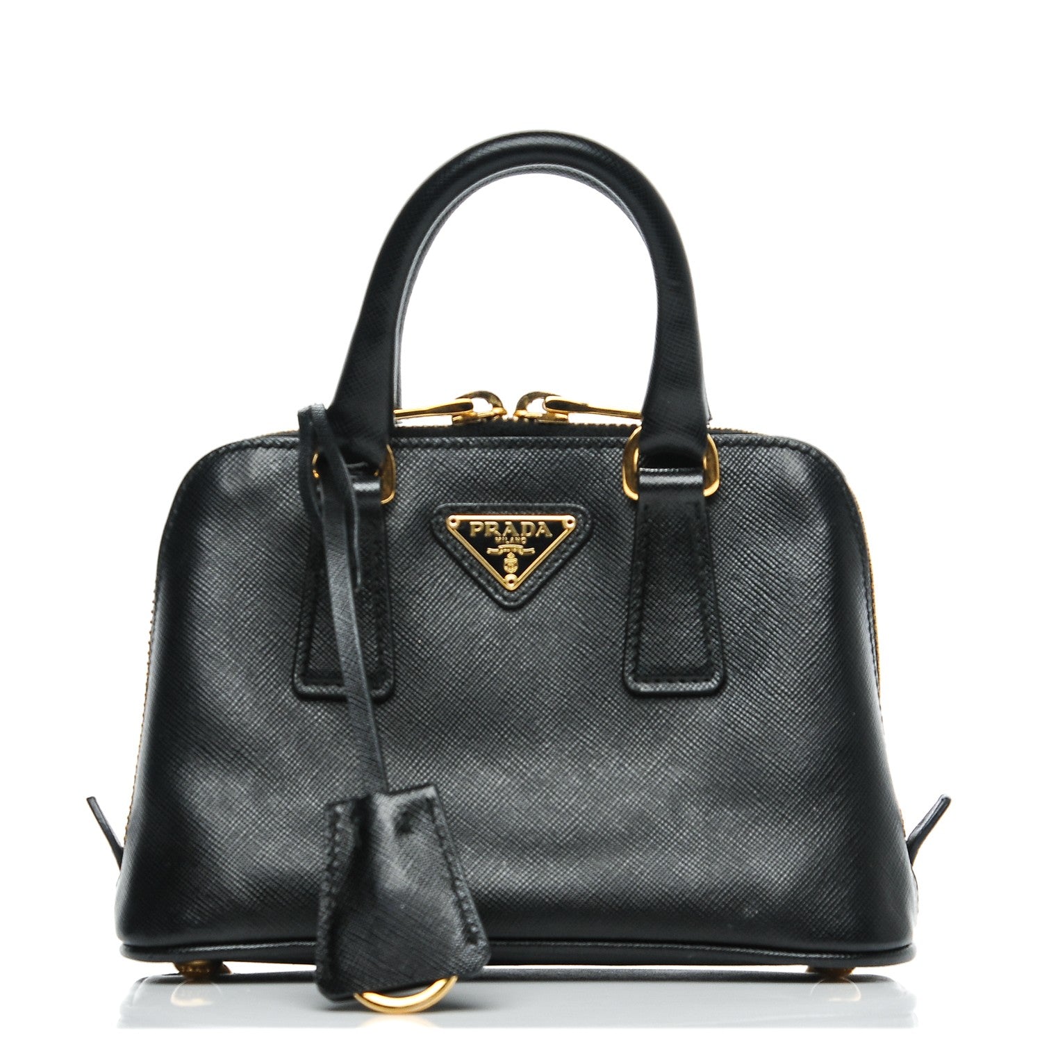 Prada Saffiano Lux Mini Promenade Tote Black 1 of 6