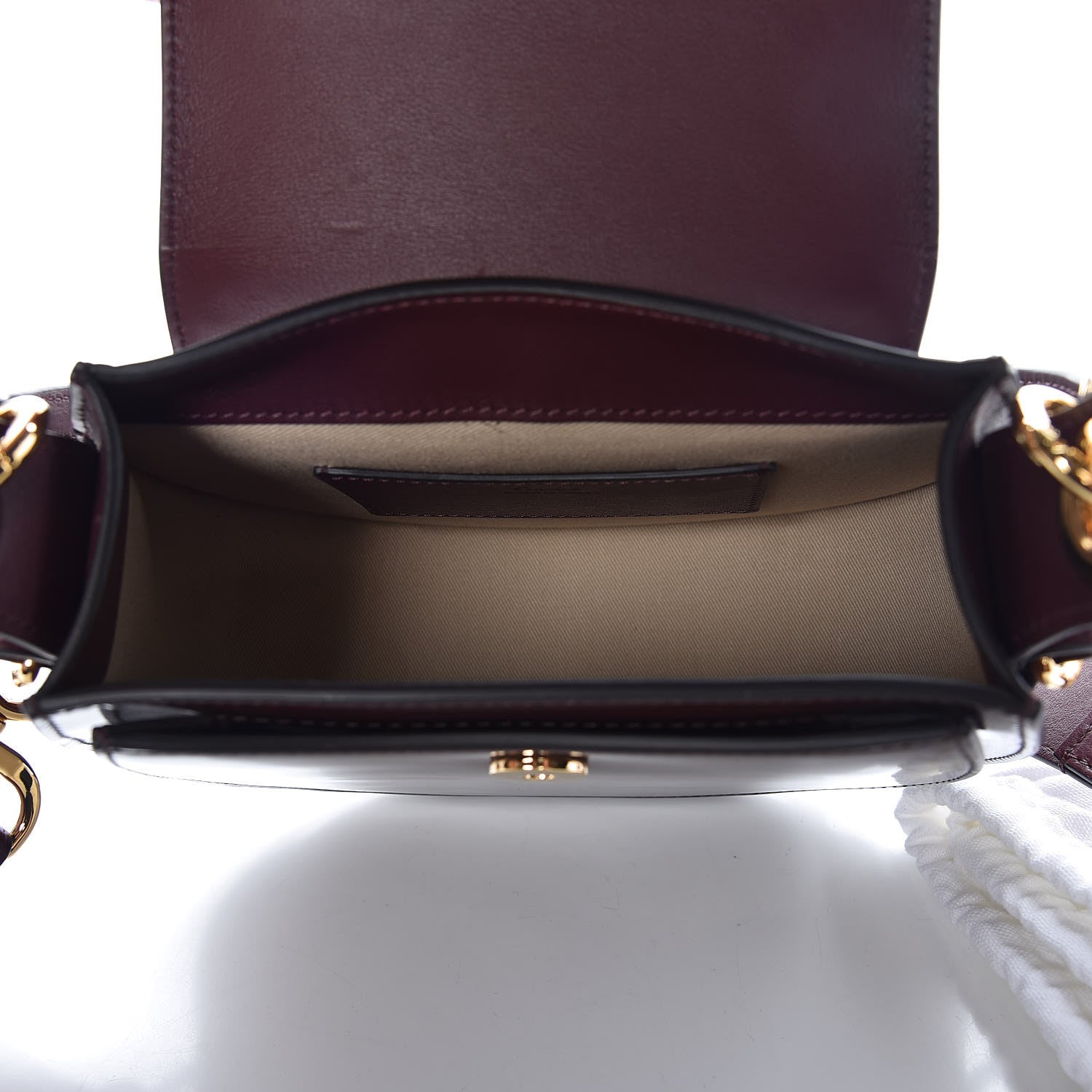 Chloe Spazzolato Sfumato Lambskin Calfskin Small Tess Bag Burnt Brown 5 of 7
