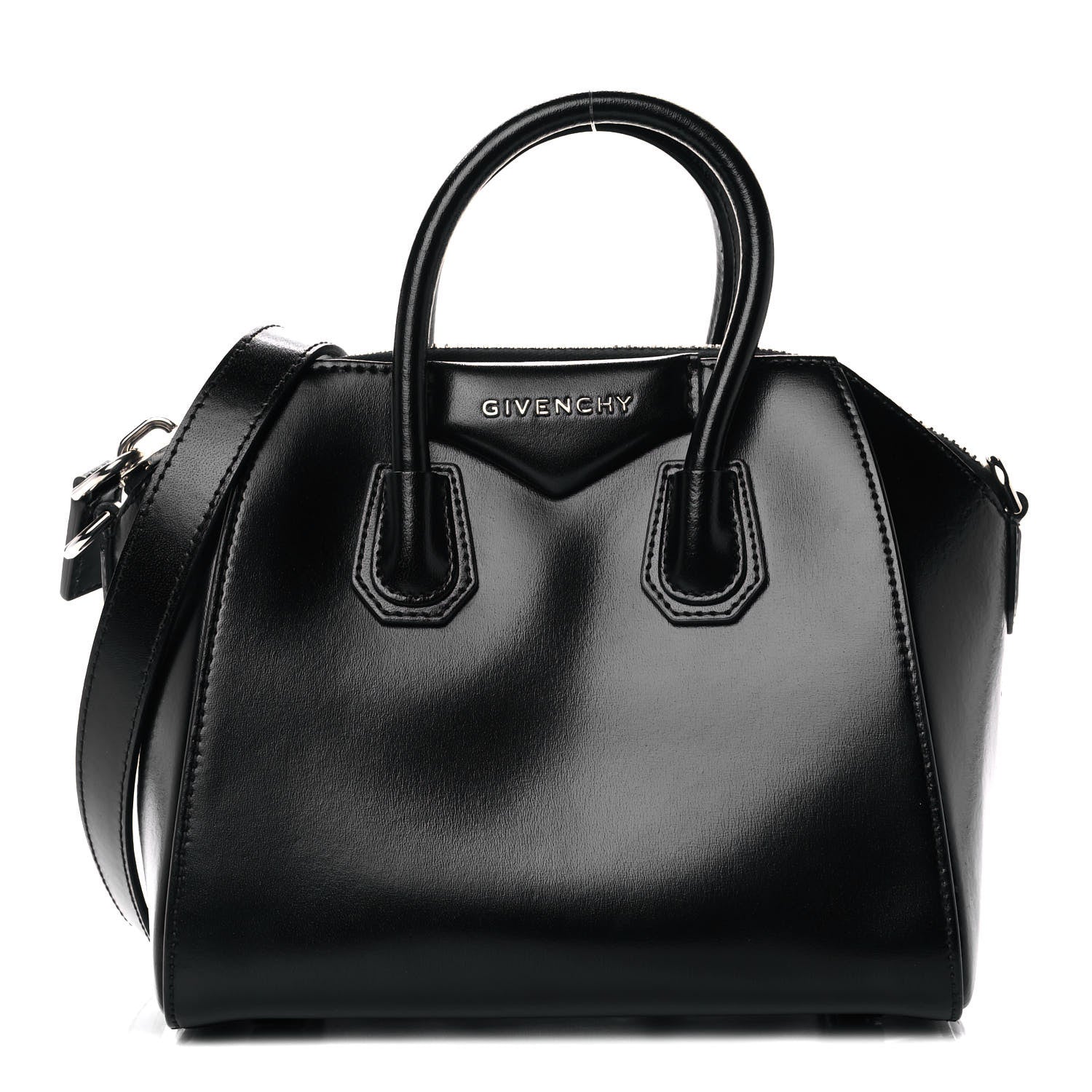 Givenchy Shiny Lord Calfskin Mini Antigona Black 1 of 10
