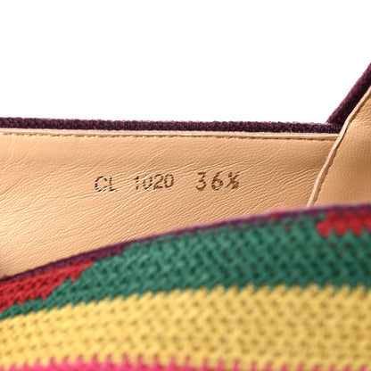 Christian Dior Cotton Embroidered Patchwork Granville Espadrille 36.5 Multicolor 8 of 9