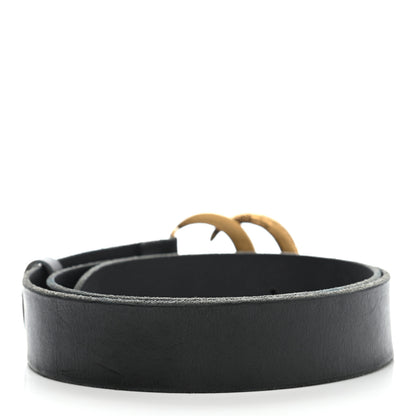 Gucci Faded Calfskin Snake Double G 40mm Belt 95 38 Black 2 of 7