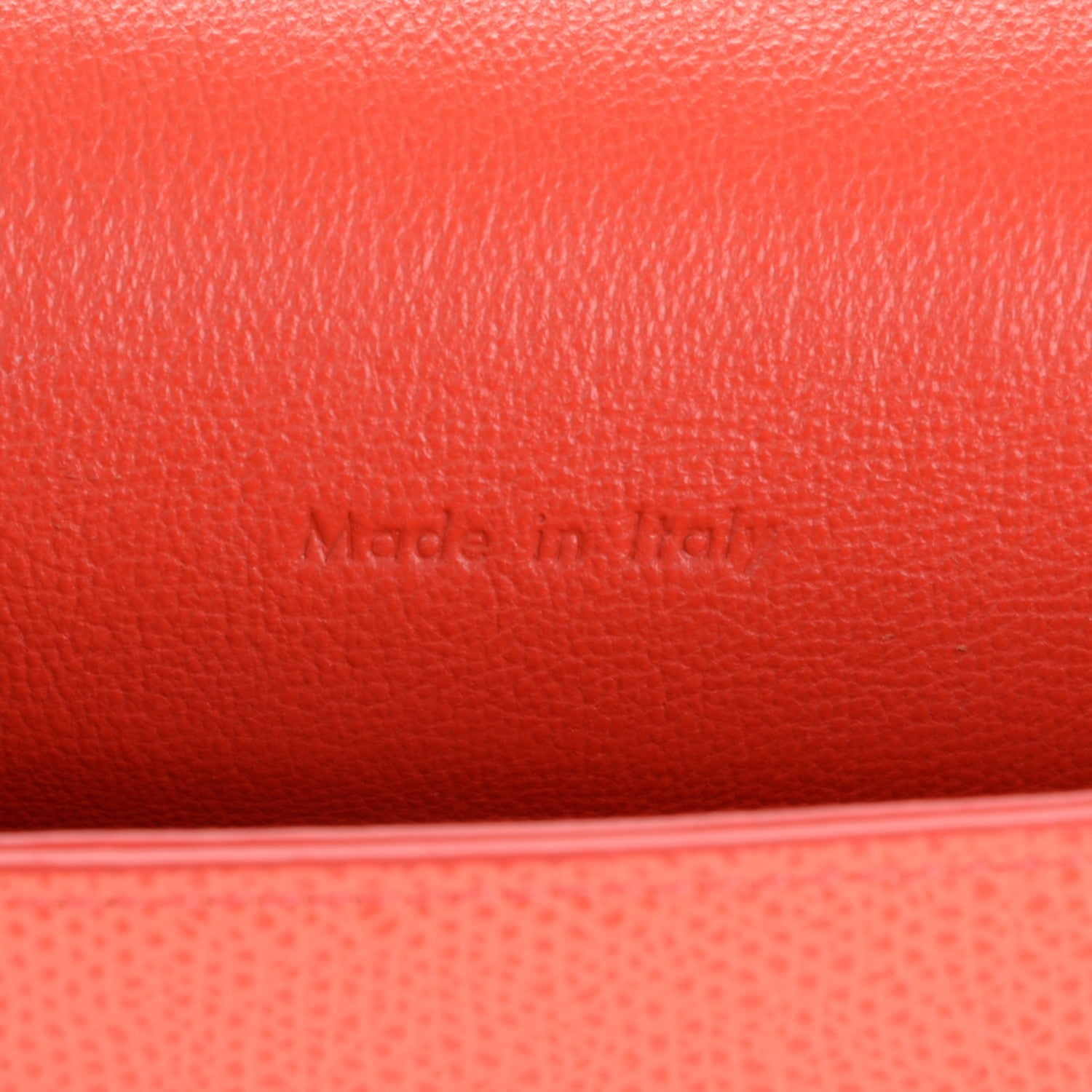 Celine Grained Calfskin Trotteur Messenger Coral 6 of 7