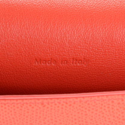 Celine Grained Calfskin Trotteur Messenger Coral 6 of 7