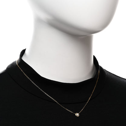 Cartier 18K Yellow Gold Diamond LM D'Amour Pendant Necklace 2 of 7