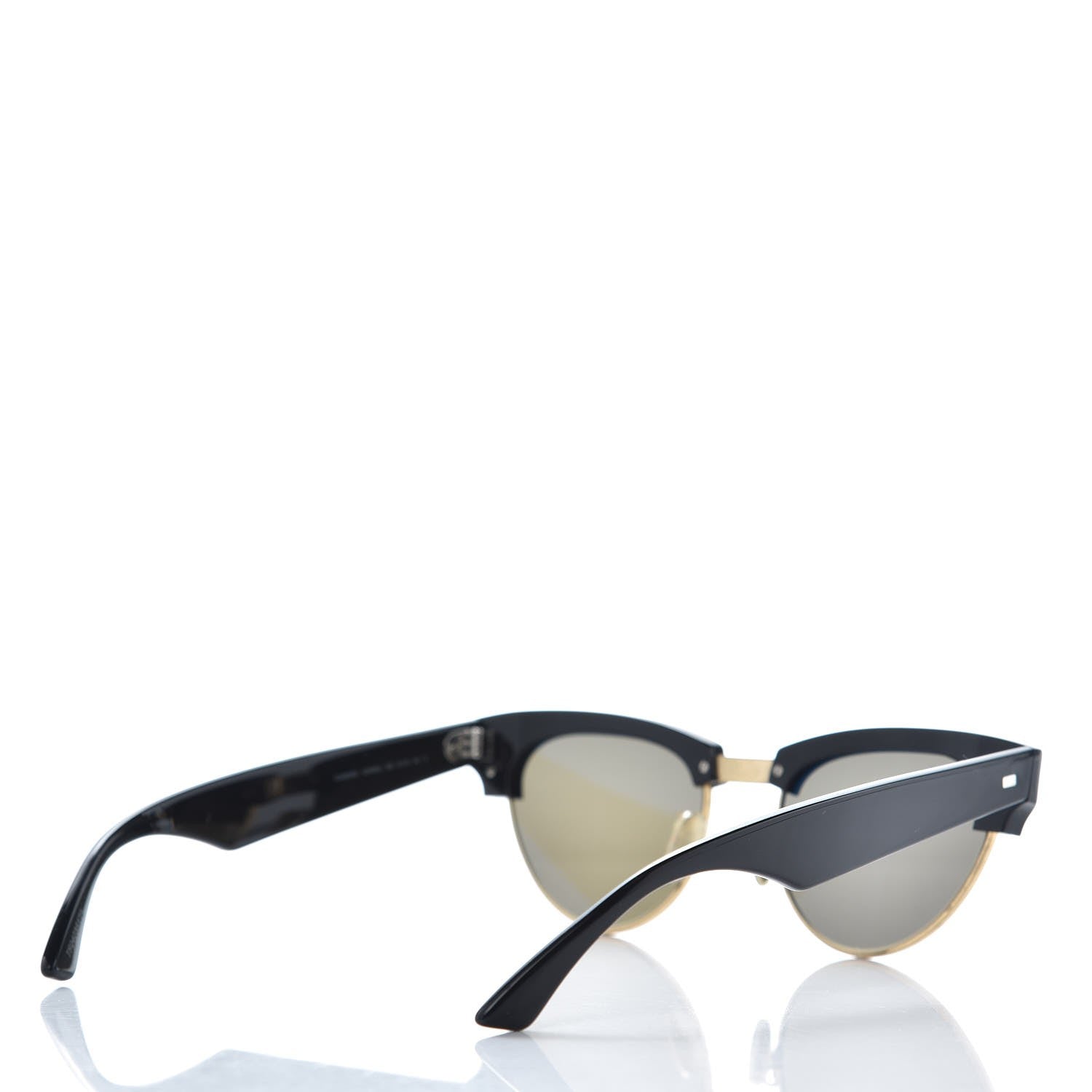 Celine Acetate Cat Eye Sunglasses CL40059U Black Gold 4 of 8