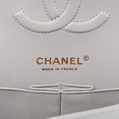 Chanel Caviar Quilted Medium Double Flap Grey 6 of 12