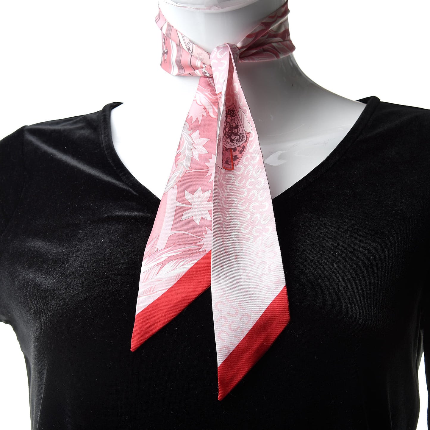 Silk Cheval Phoenix Twilly Grenadine Rose Gris