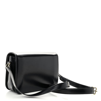 Celine Shiny Calfskin Medium Triomphe Black 3 of 10
