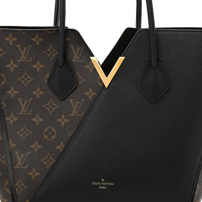 Louis Vuitton Calfskin Monogram Kimono Tote Black 7 of 10