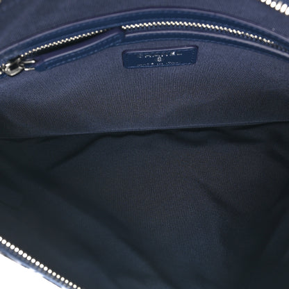 Chanel Jersey Quilted Graffiti Large Reissue Cosmetic Case Black White 5 of 8