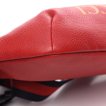 Gucci Grained Calfskin Logo Belt Bag Hibiscus Red 7 of 9