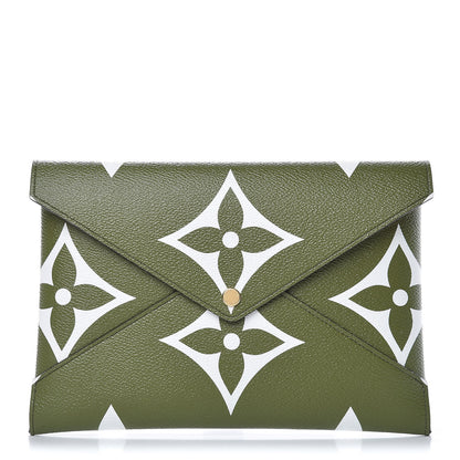 Louis Vuitton Monogram Giant Large Kirigami Pochette Kaki 1 of 6