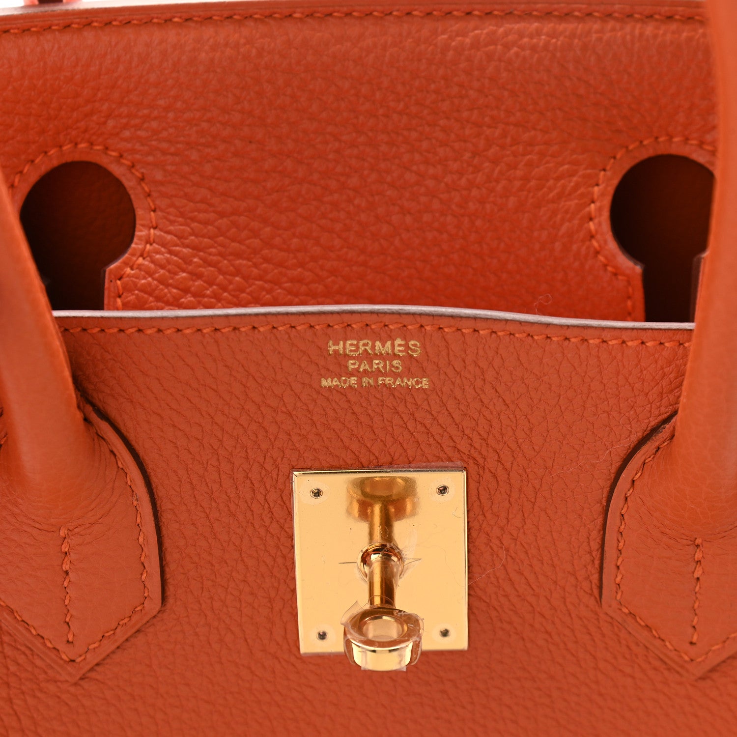 Hermes Togo Birkin 30 Orange 5 of 10