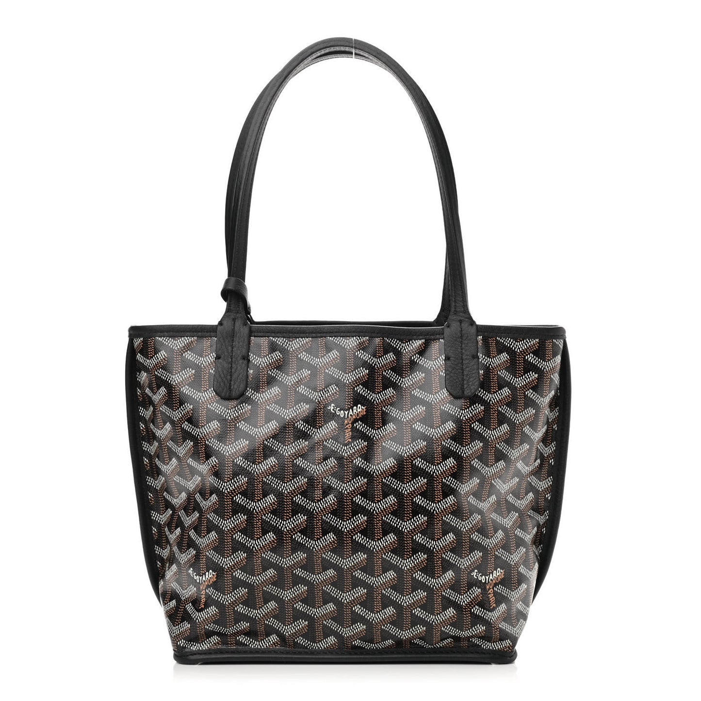 Goyardine Reversible Mini Anjou Black