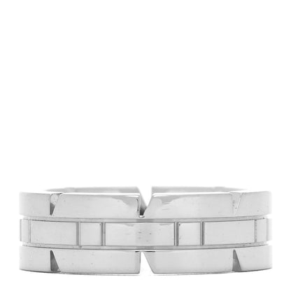 Cartier 18K White Gold Tank Francaise Band Ring 49 4.75 3 of 4