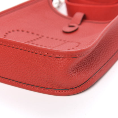 Hermes Taurillon Clemence Evelyne TPM Rouge de Coeur 9 of 10