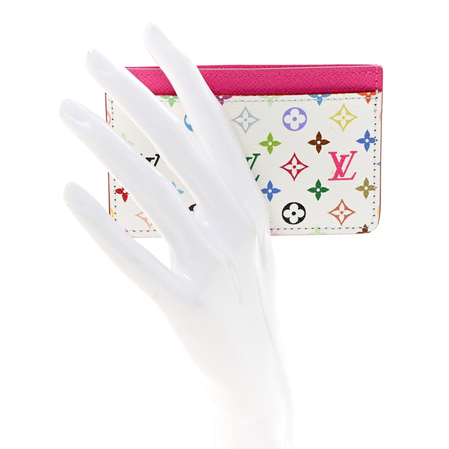 LV X TM Monogram Multicolor Card Holder Kawaii Pink