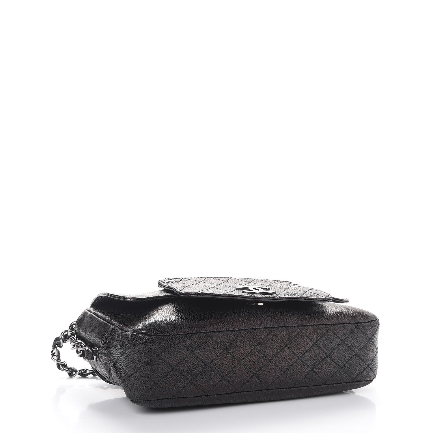 Chanel Metallic Glazed Caviar Small Pocket In The City Shoulder Bag Bronze 4 of 10