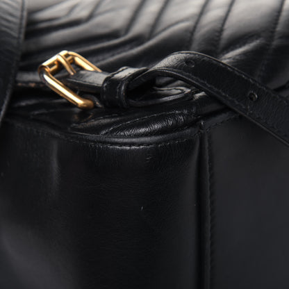 Gucci Calfskin Matelasse GG Marmont Dome Backpack Black 14 of 24