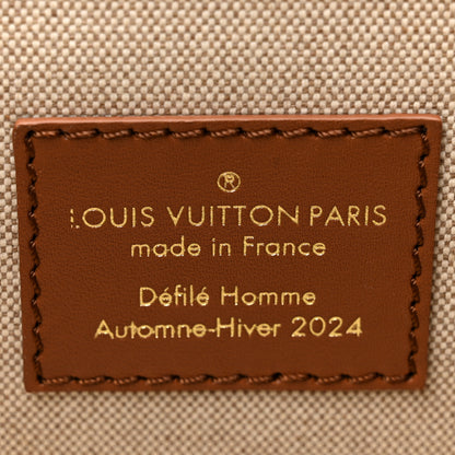 Louis Vuitton Supple Calfskin Embossed Virginia Cowboy Bandouliere 50 Brown 6 of 9