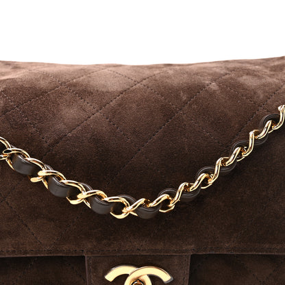 Chanel Suede Calfskin Small Souplissimo Maxi Flap Dark Brown 7 of 10