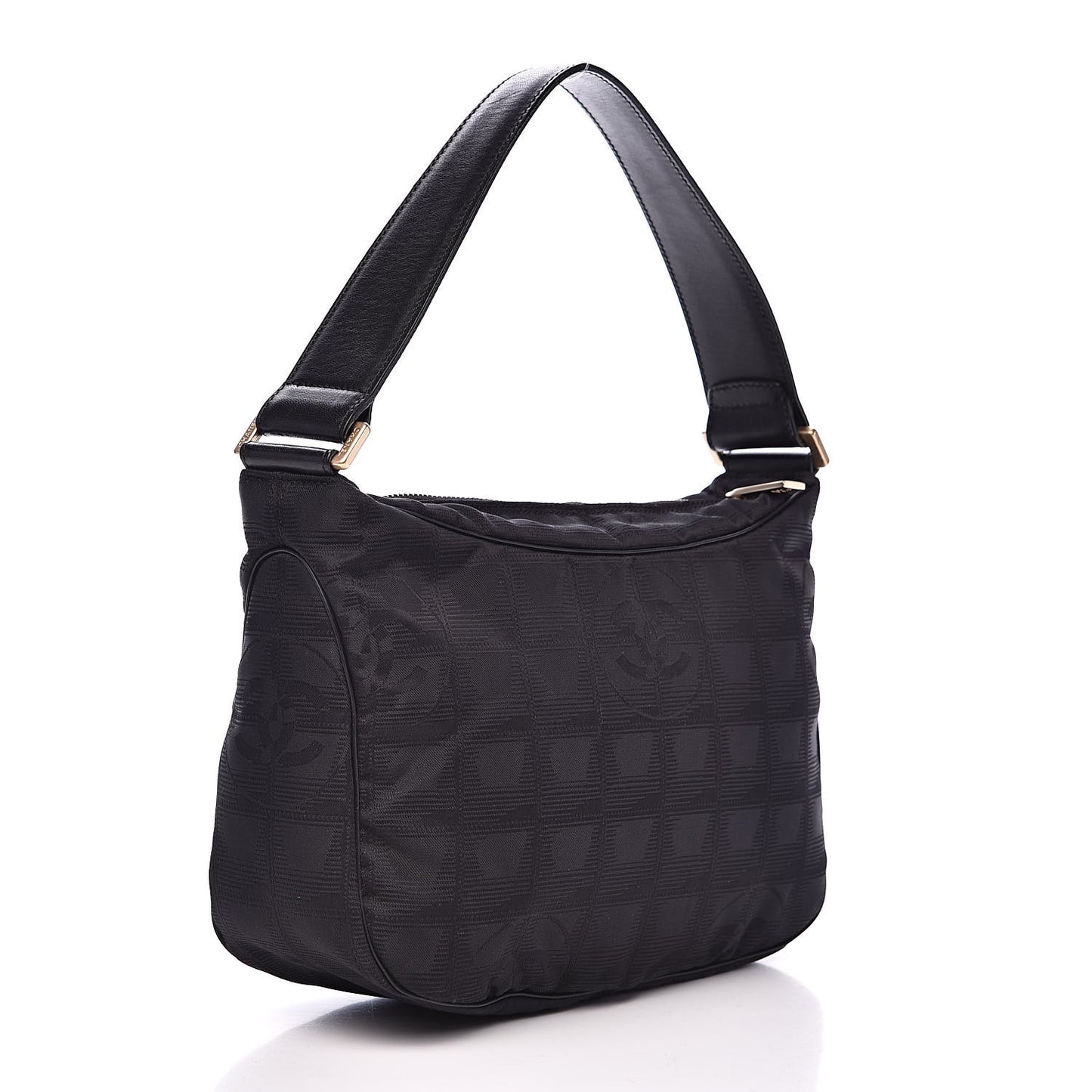 Nylon Travel Hobo Black