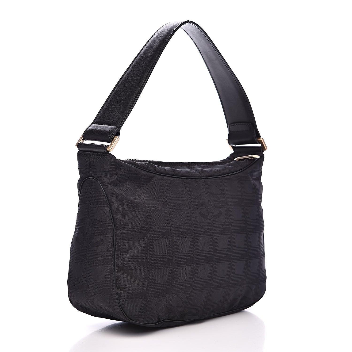 Chanel Nylon Travel Hobo Black 3 of 11