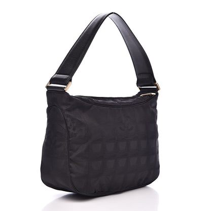 Chanel Nylon Travel Hobo Black 3 of 11