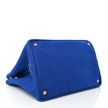 Prada Canapa Logo Tote Cobalto 3 of 10