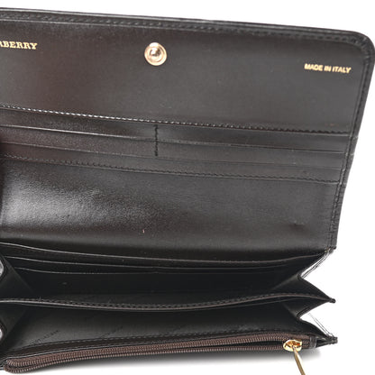 Burberry Haymarket Check Penrose Continental Wallet Brown 5 of 8