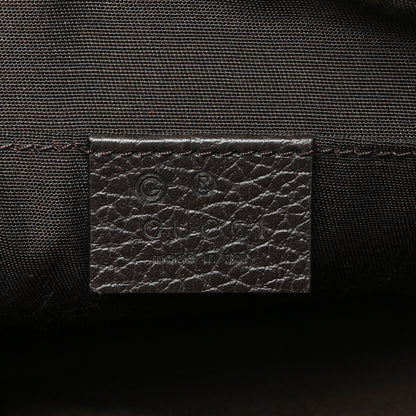 Gucci Monogram Dollar Calfskin Belt Bag Beige Ebony Testa di Moro Marrone Scuro 6 of 9